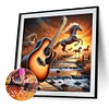 Diamond Painting-DIY Full Round Drill Western Elements Guitar And Horse
