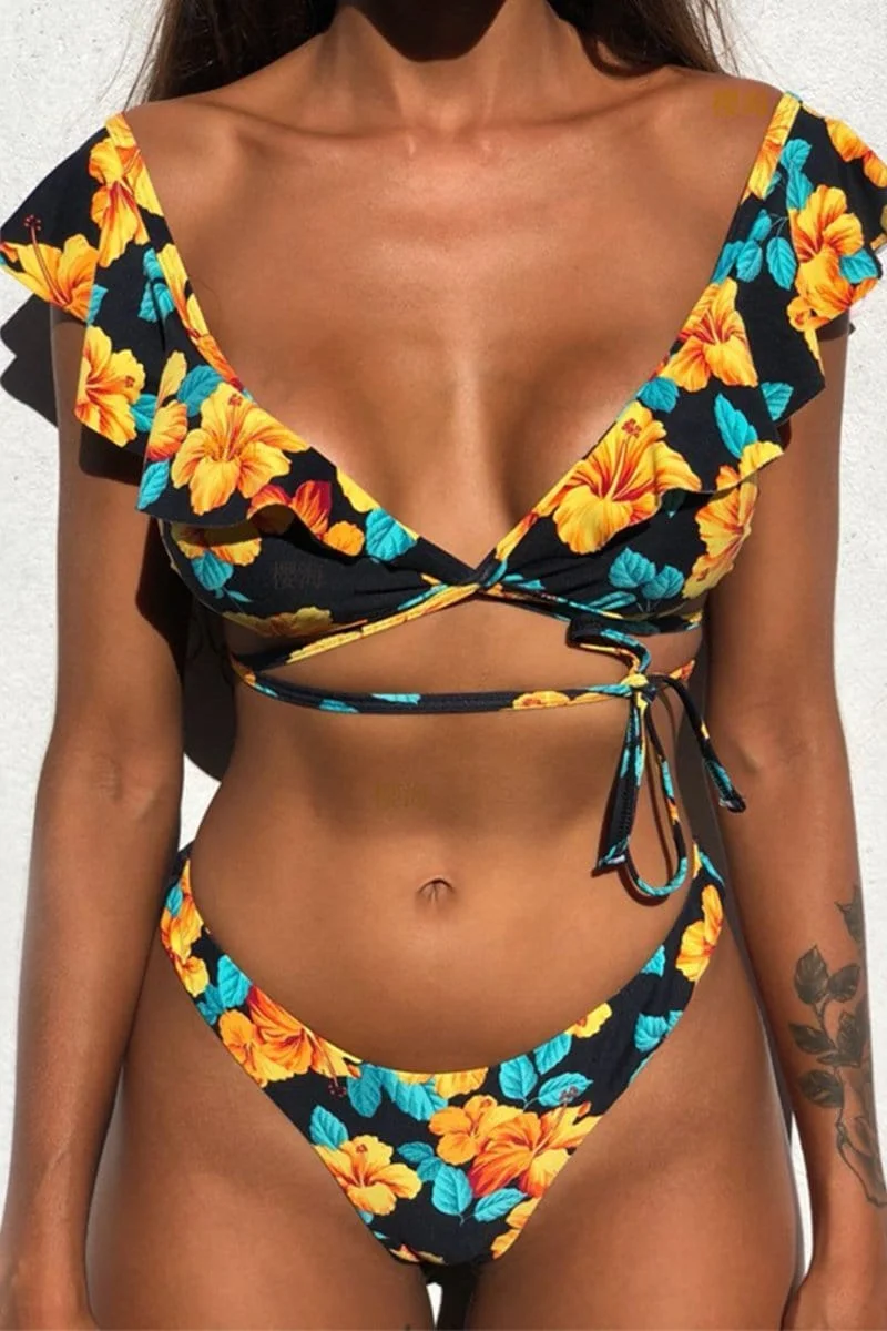 Sexy Ruffled Bikini Swimwear