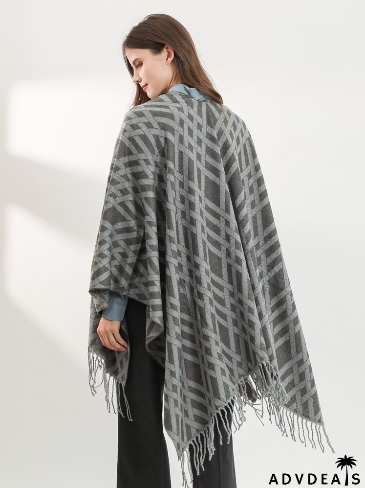 Fringe Hem Shawl Scarf