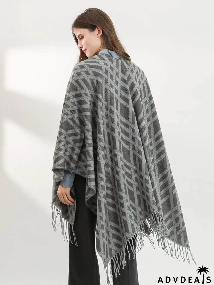 Fringe Hem Shawl Scarf