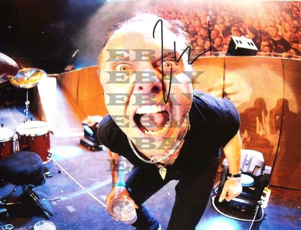 Lars Ulrich Metalica Autographed signed 8x10 Photo Poster painting Reprint