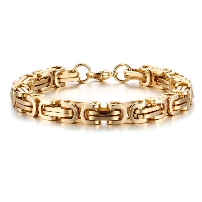 Fashion Solid Color Titanium Steel Plating Unisex Bracelets