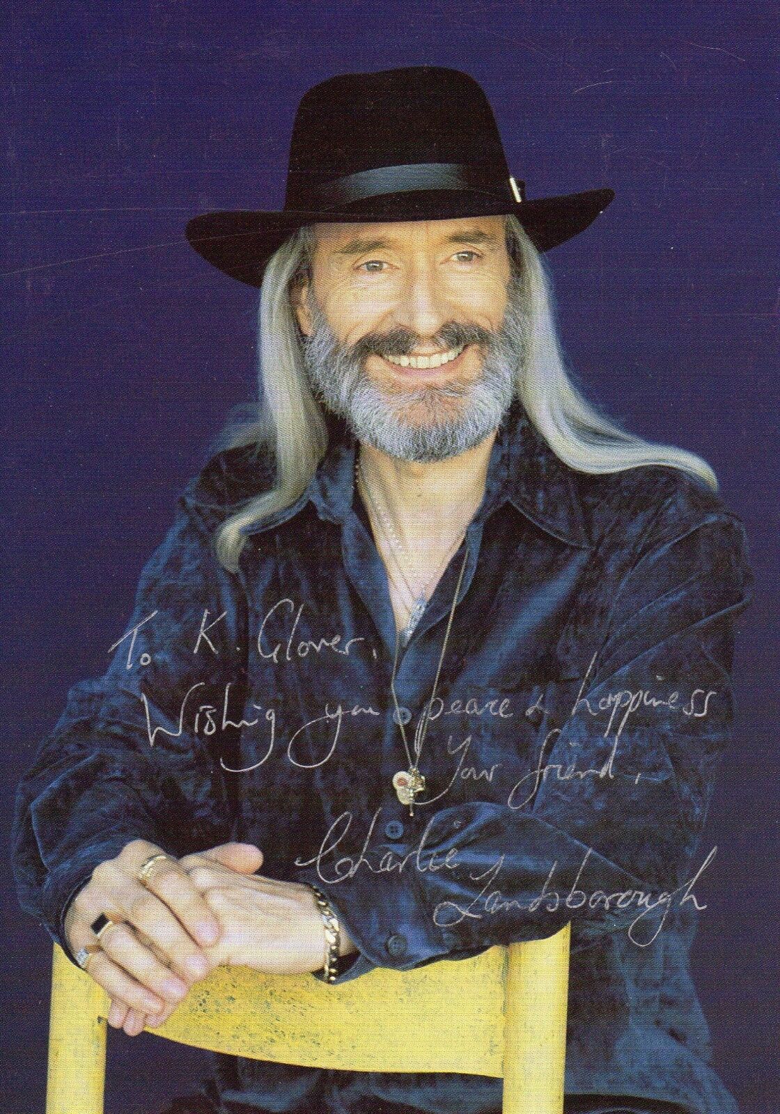 CHARLIE LANDSBOROUGH AUTOGRAPH COUNTRY MUSIC, FOLK MUSIC