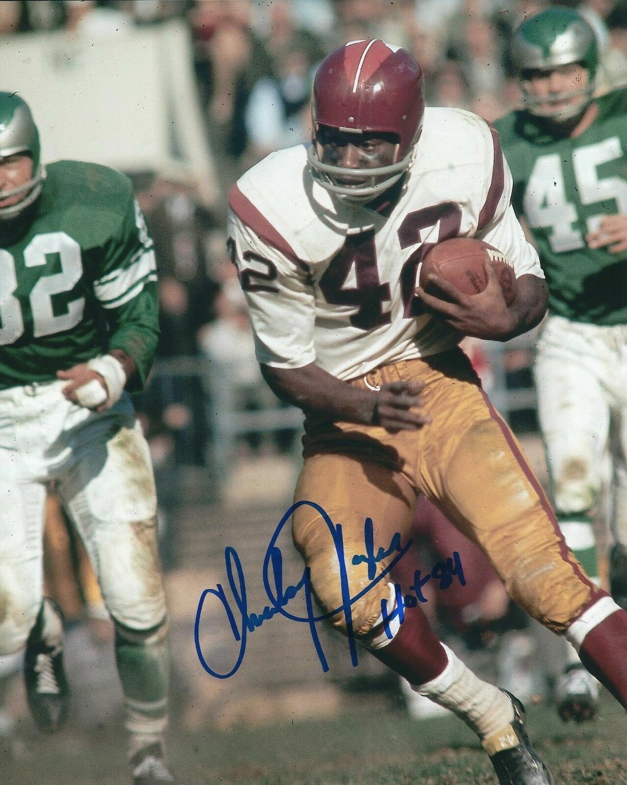 Charley Taylor Autographed Signed 8x10 Photo Poster painting ( HOF Redskins ) REPRINT