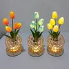 Tulip Bouquet LED Night Light USB Rechargeable Touch Dimming 3-Color
