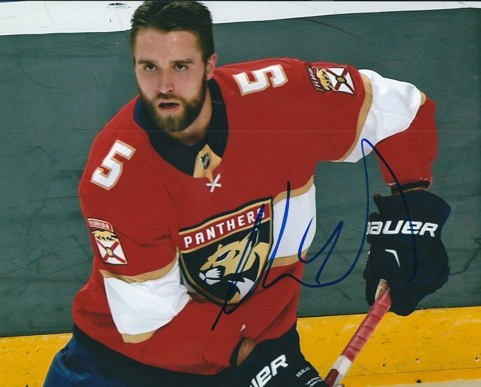 Signed 8x10 Aaron Ekblad Florida Panthers 2014 #1 Overall Pick - Photo Poster painting - COA