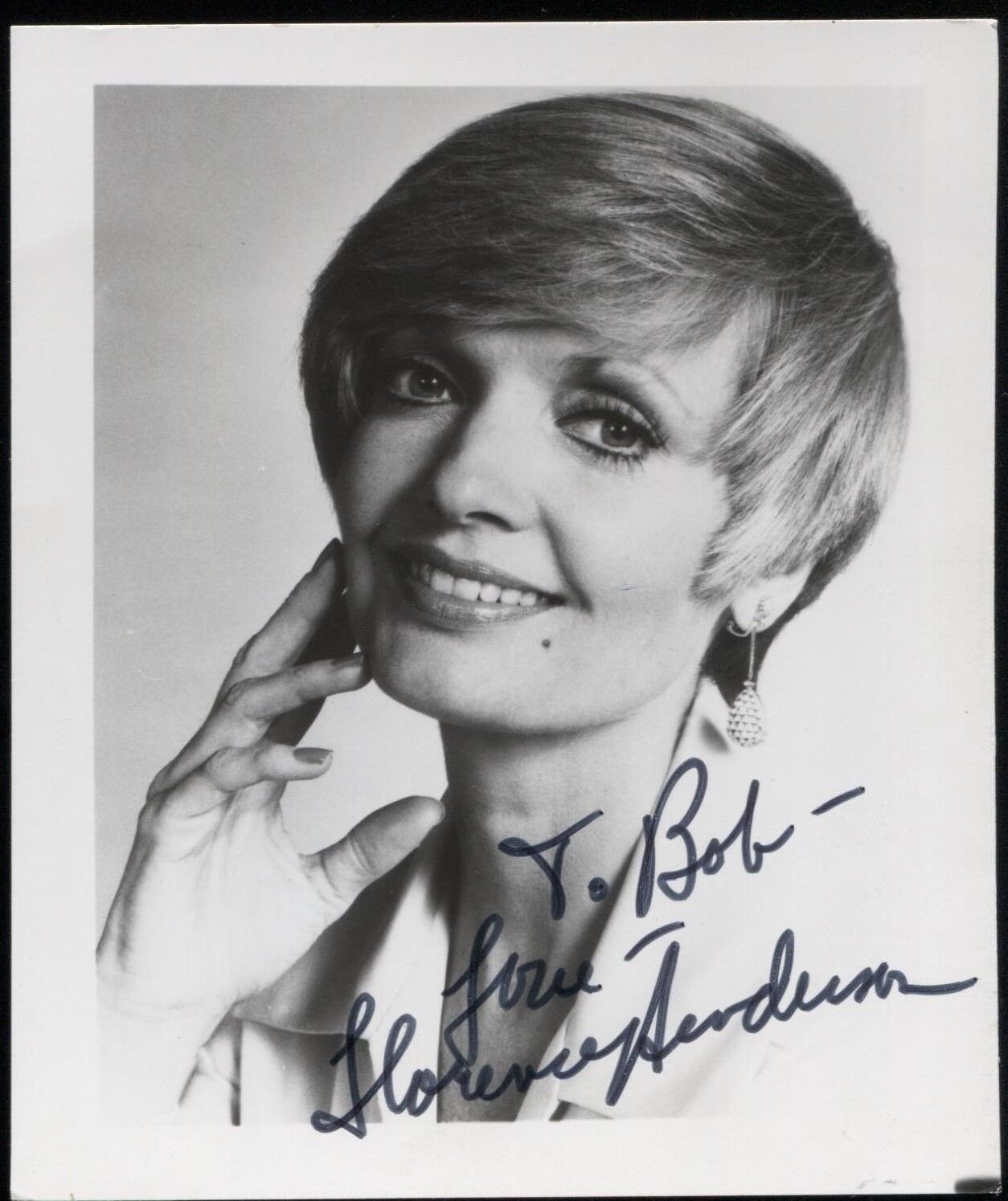 Florence Henderson Signed Vintage Photo Poster painting Autographed AUTO The Brady Bunch
