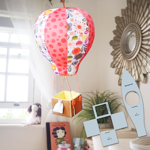 Hot Air Balloon Sewing Template - With Instructions