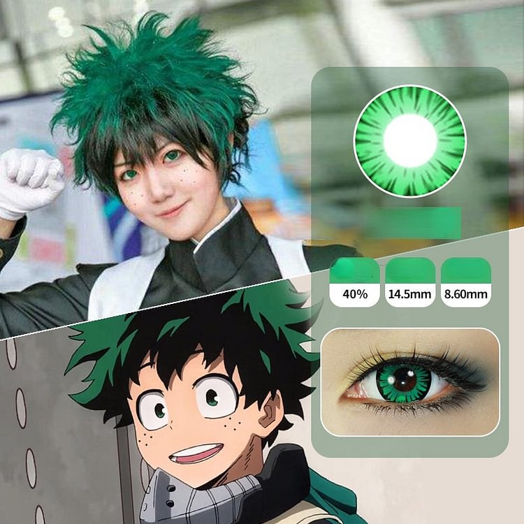 Anime Dream Hot Green Midoriya Izuku Contact Lenses SP17444