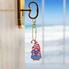 6pcs Diamond Painting Key Rings Hanging Ornaments Cartoon DIY Gifts