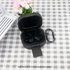 For  Powerbeats Fit BT Earphone Protective Cover with Bracket & Metal Carabiner Shockproof TPU Protective Sleeve Anti-Scratch Dustproof BT Earbuds Case for Outdoor Travel Camping