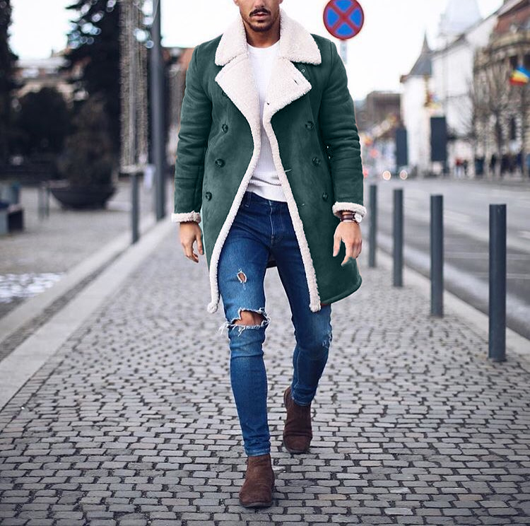Fashion Men's Long Sleeve Warm Thicken Outerwear / [viawink] /