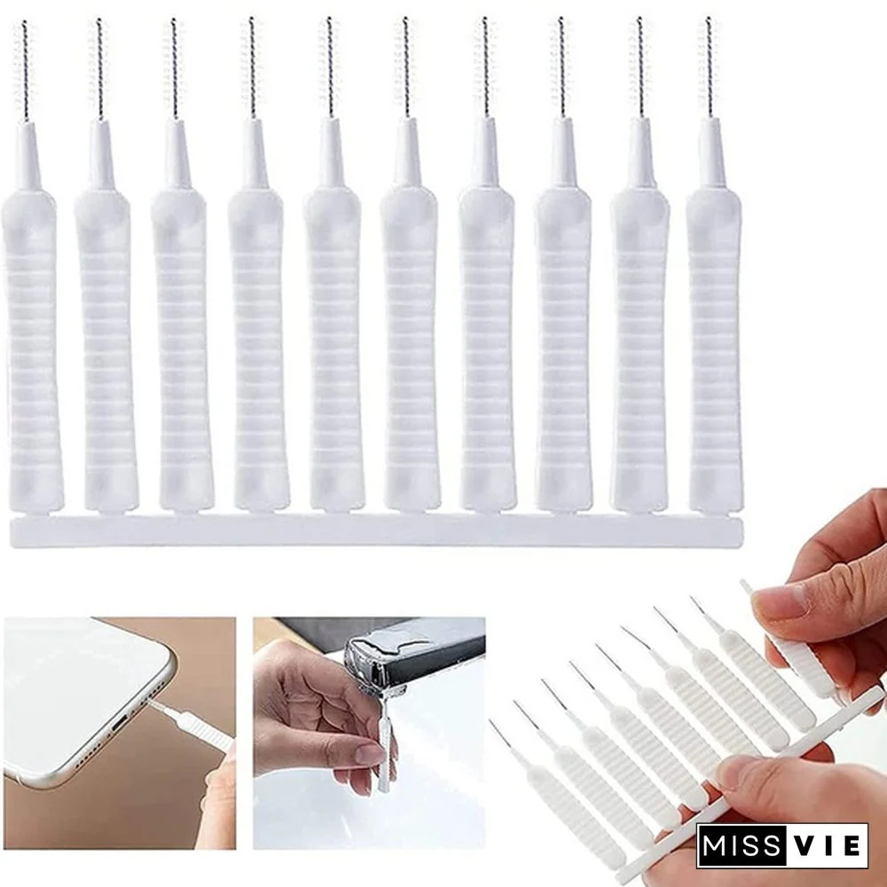 Shower Nozzle Cleaning Brush - Anti-Clogging Pore Gap Cleaning Brush 10 PCS Multifunctional Mini Crevice Small Hole Brush