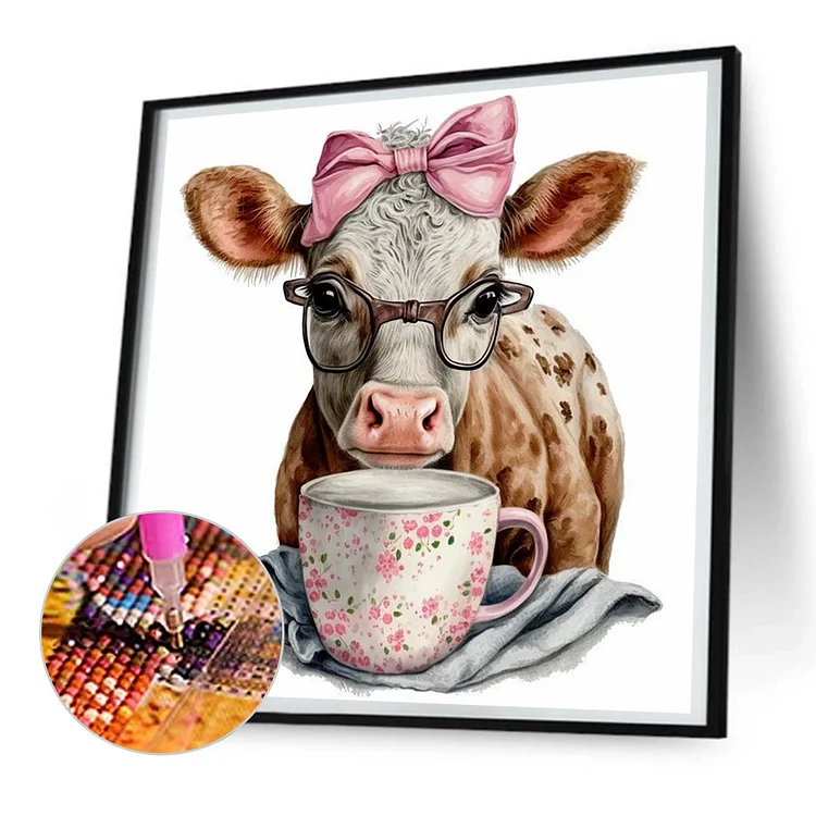 Other Wall Decor 30x30cm Diy 5d Milk Cow Diamond Painting Kits For