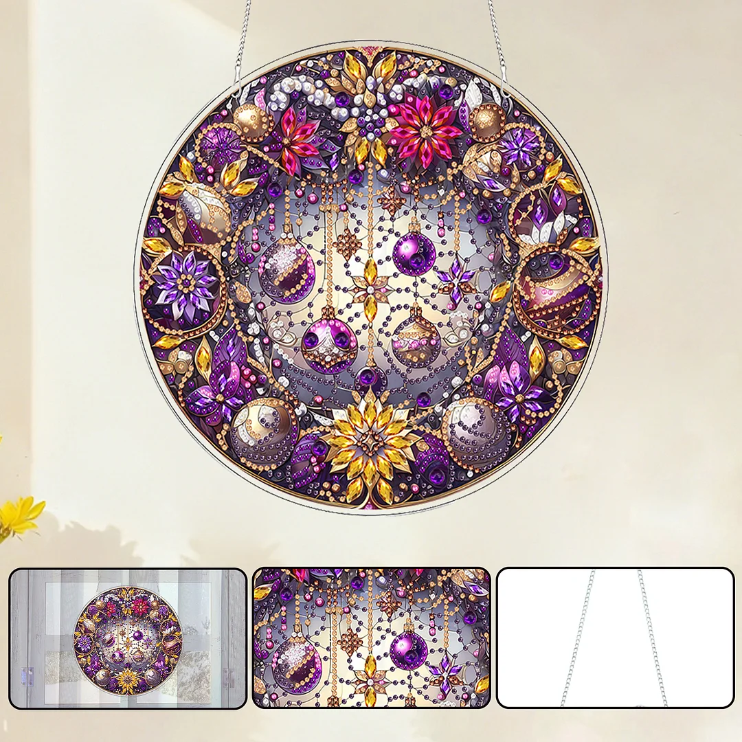 Jewelry 2D Flat DIY Acrylic Diamond Painting Pendants Crafts for Home Wall Decor