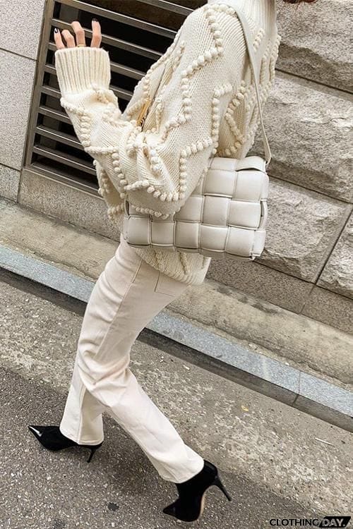 Weave Square Crossbody Bag