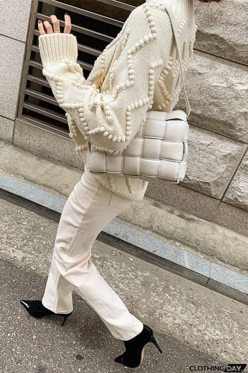 Weave Square Crossbody Bag