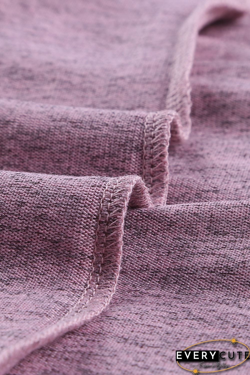 Splicing Sleeve Pink Knit Top