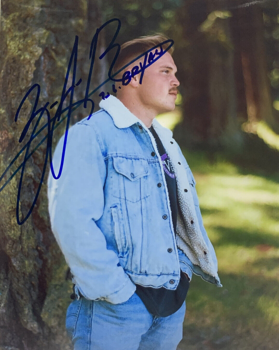 ZACH BRYAN HAND SIGNED 8x10 Photo Poster painting COUNTRY SINGER AUTHENTIC AUTOGRAPH COA