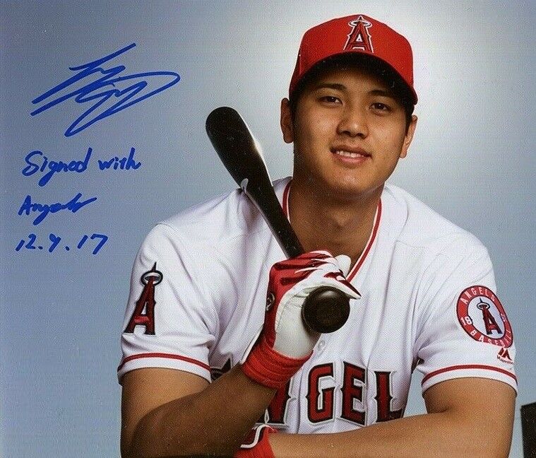 Shohei Ohtani Autographed Signed 8x10 Photo Poster painting ( Angels ) REPRINT