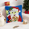 Santa Claus Dog-DIY Latch Hook Rug Pillowcase Kits 43*43cm