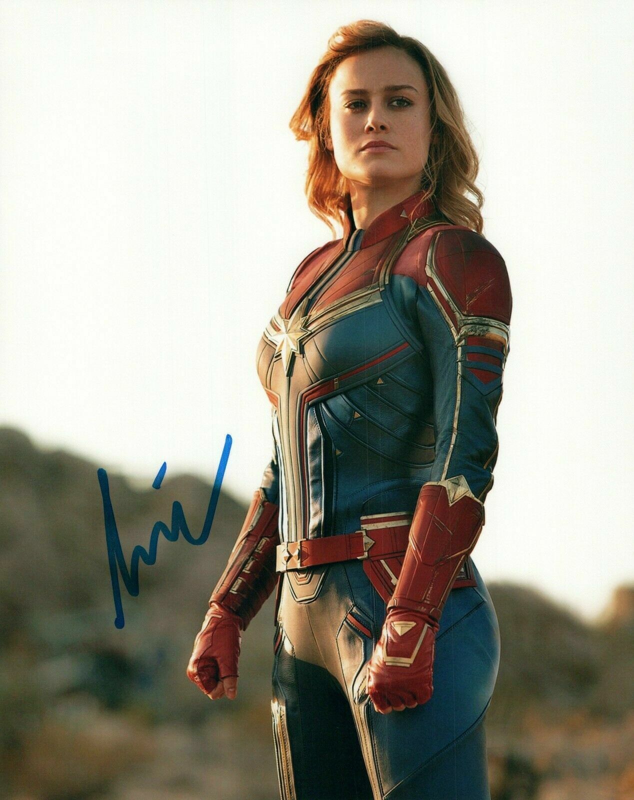 Brie Larson Autographed Signed 8x10 Photo Poster painting ( Captain Marvel ) REPRINT