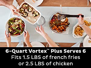 instant vortex plus with clearcook window air fryer basket