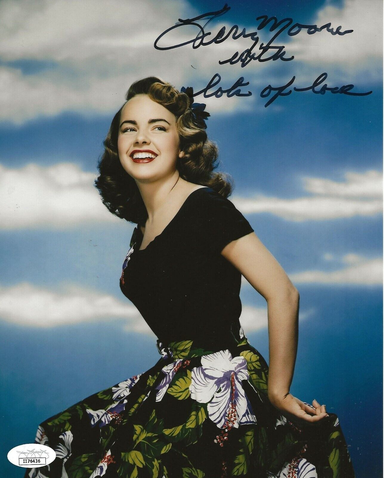 Terry Moore Come Back, Little Sheba signed Young Vintage 8x10 Photo Poster painting 2 JSA