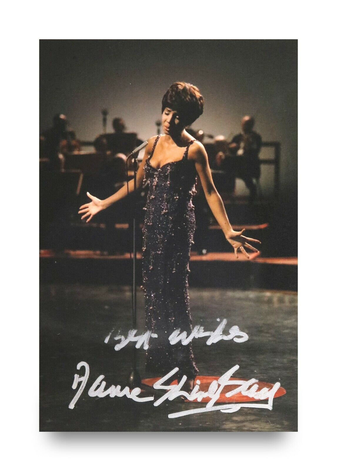 Dame Shirley Bassey Hand Signed 6x4 Photo Poster painting Goldfinger Autograph Memorabilia + COA