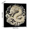 DIY Pearl Painting Dragon for Home Wall Decor with Frame(30x30cm)