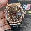 Rolex Sky-Dweller m336235-0002 Rose Gold Chocolate Dial Oysterflex Bracelet Super Clone