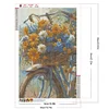 (40*60cm)Flower Bike - Full Round Drill Diamond Painting