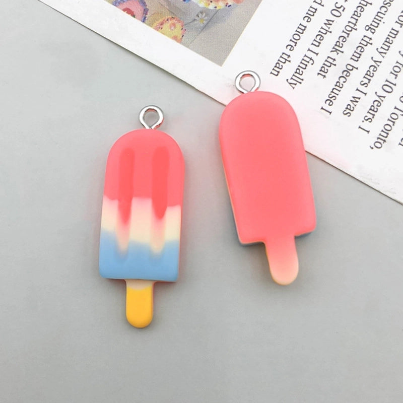 8 Kinds Of Mixed 10, 10/Pack Resin Color Block Pendant