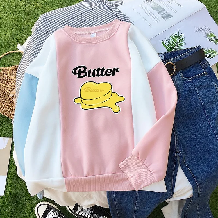 방탄소년단 Butter Album Color-block Sweater