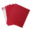 10 Pack | Burgundy Self-Adhesive Glitter DIY Craft Foam Sheets - 12"x10"