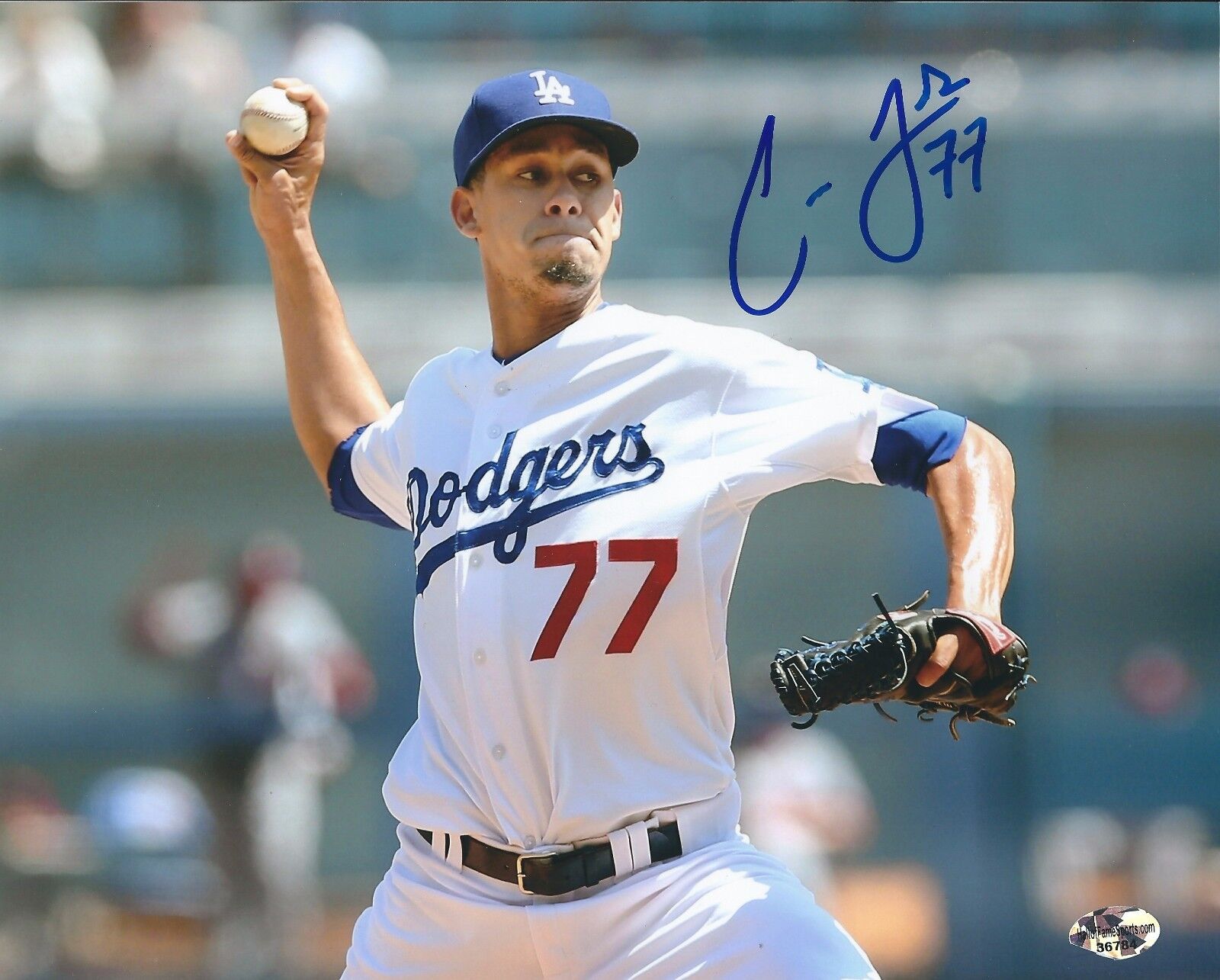 Autographed 8x10 CARLOS FRIAS Los Angeles Dodgers Photo Poster painting - with COA