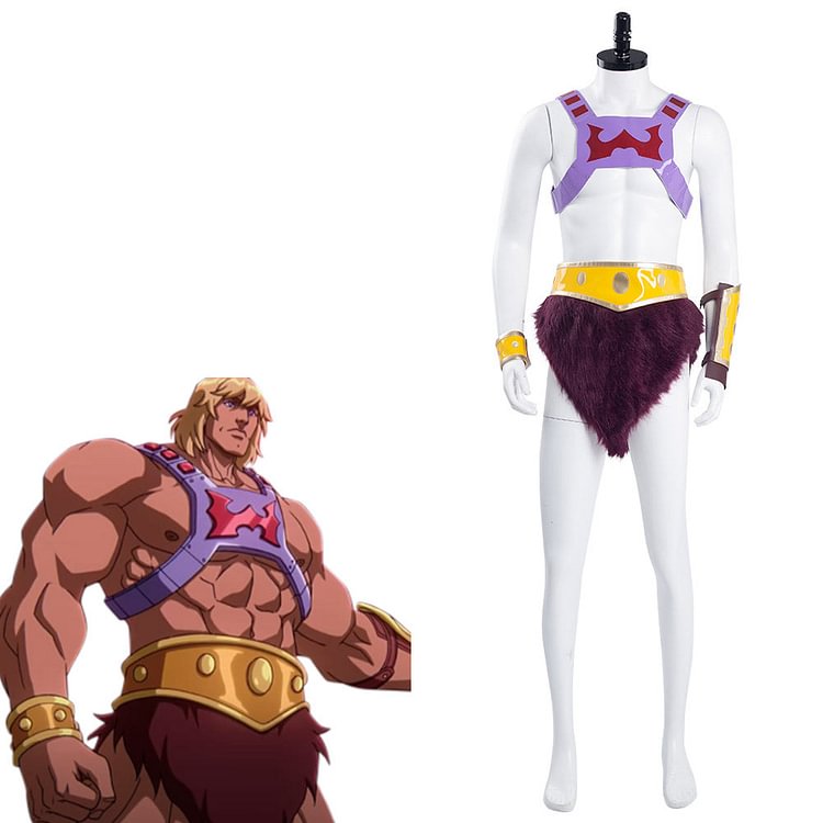Masters of the Universe: Revelation He-Man Cosplay Costume Halloween Carnival Suit