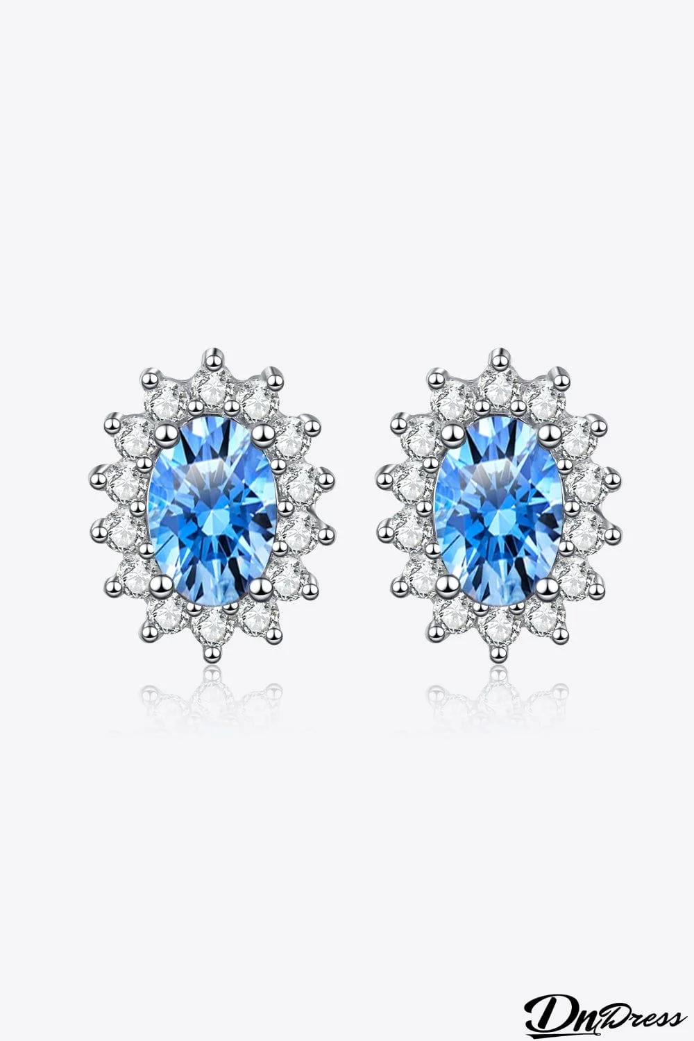 1 Carat Moissanite 925 Sterling Silver Stud Earrings