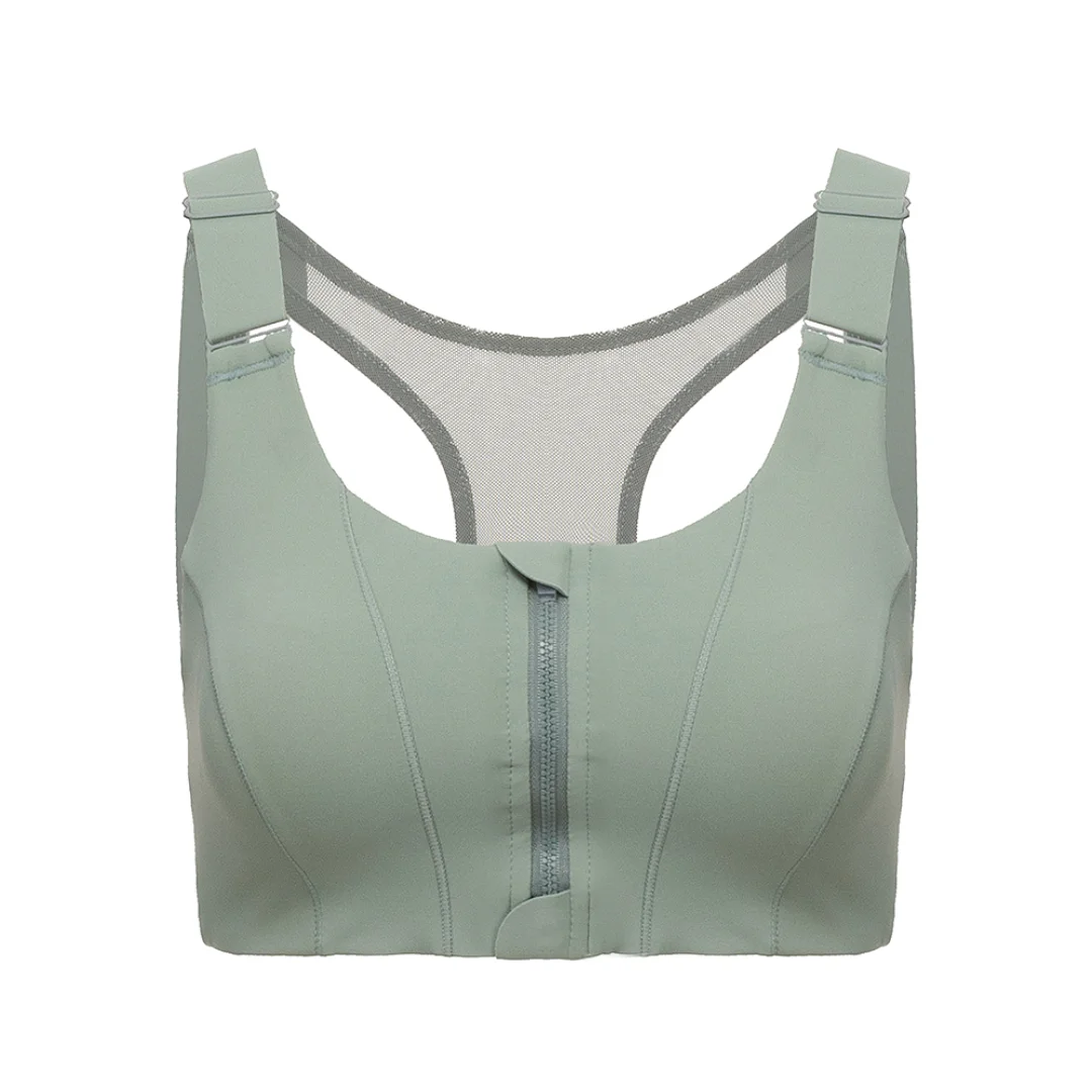 Plus Size Zip Sports Bra