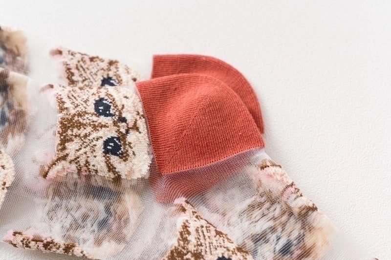 Women’s Fashion Cat Cotton Crew Socks