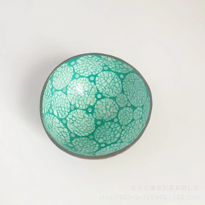 Pastoral Solid Color Coconut Shell Charcoal Shell Tableware 1 Piece