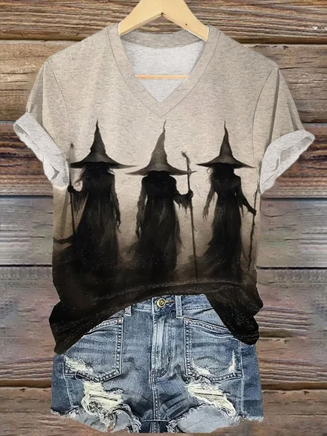 Women'S Witch Print Shirt