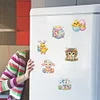 6Pcs pâques animal-bricolage autocollant aimant