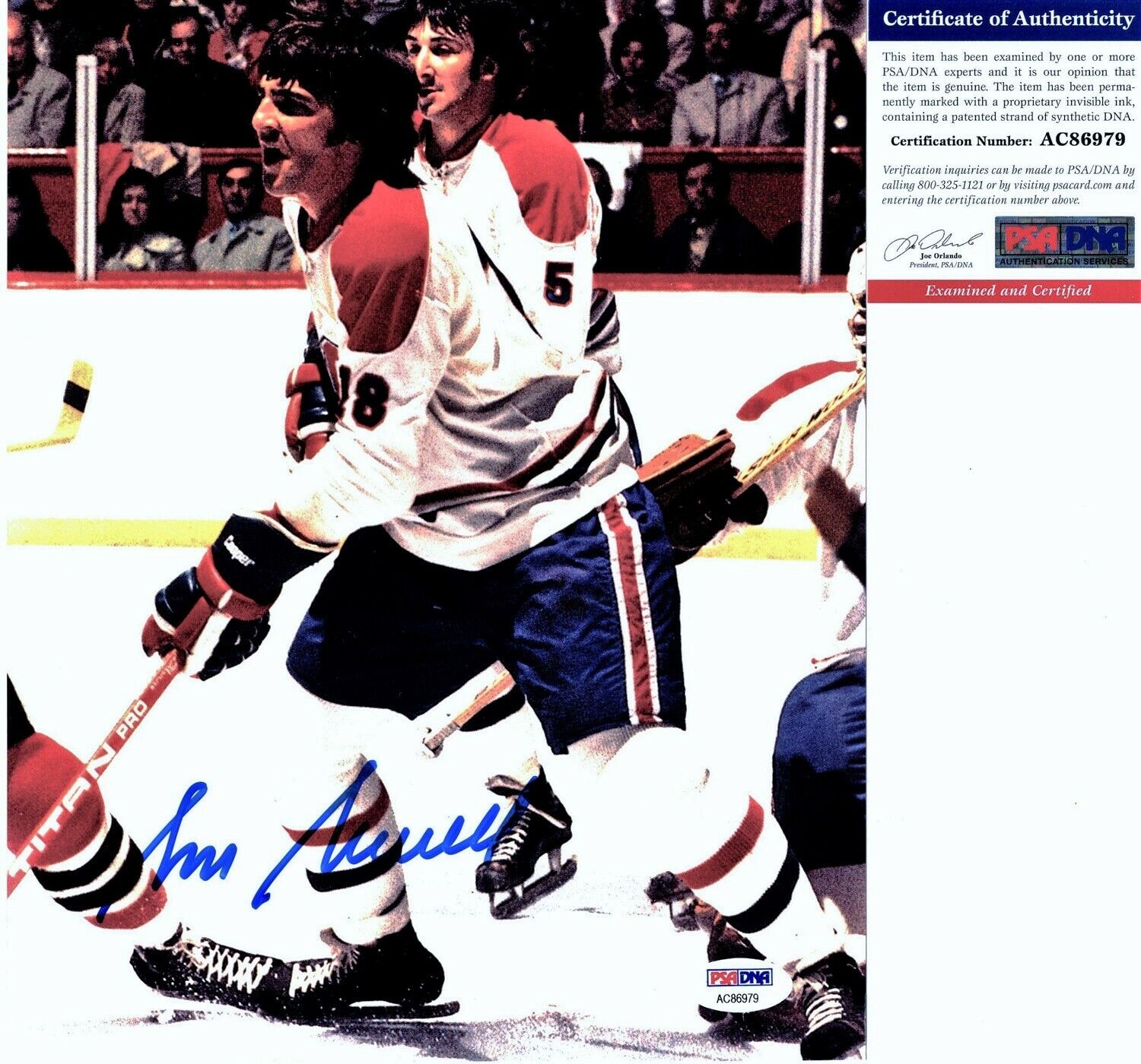 Serge Savard Autographed Signed Montreal Canadiens 8x10 inch Photo Poster painting + PSA/DNA COA