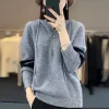 Autumn and Winter New Sweater Ladies Hooded Color Matching Korean Style Sweaters Pullover Zipper Hoodie Outer Wear