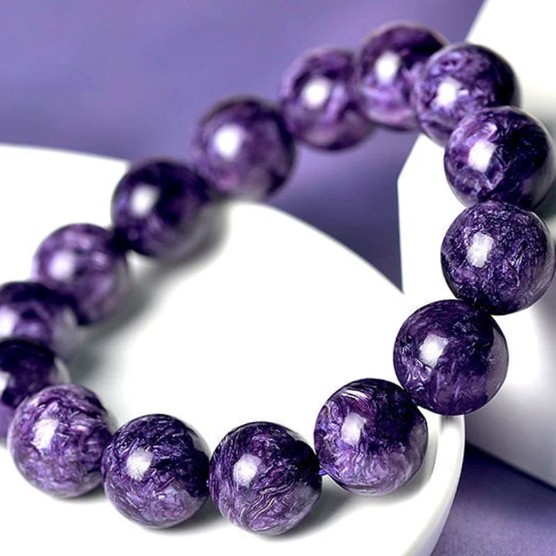 Natural Amethyst Crystal Meditation Balance Bracelet