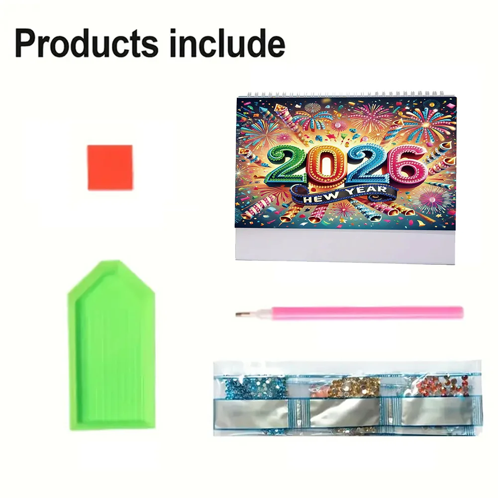 5D/DIY Calendar Crystal Painting Desk Calendars Kit Diamond Decorations Calendar