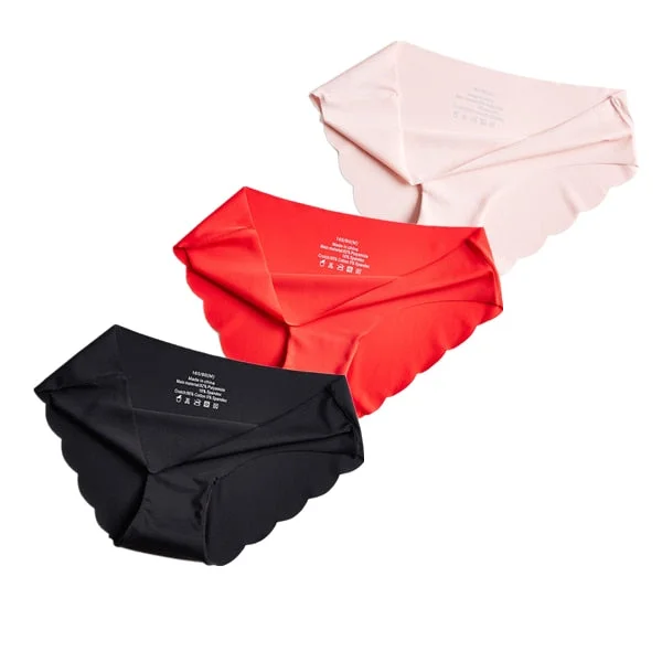 3Pcs/lot Seamless Panty Set Underwear Low-Rise Briefs Female Comfort Intimates Fashion Female Lingerie Drop Shipping