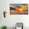 Sunset At Sea-16CT Stamped Cross Stitch Egyptian Cotton 55*36cm/21.65*14.17in
