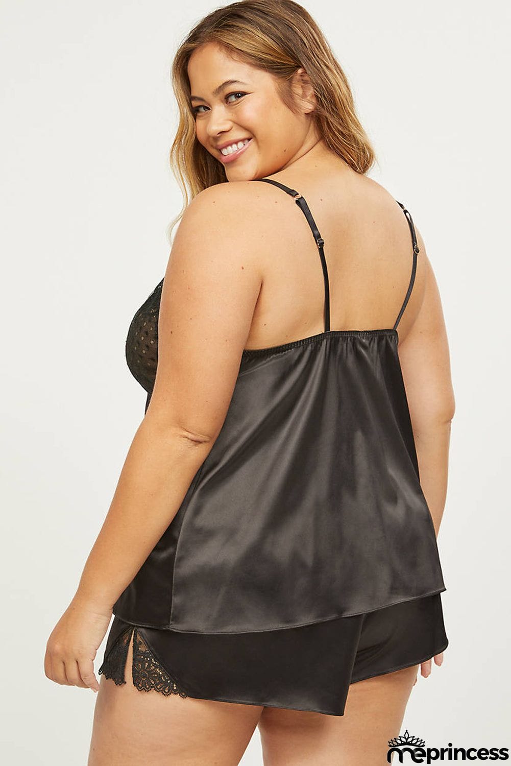 Spot-Lace Cami Sleep Set